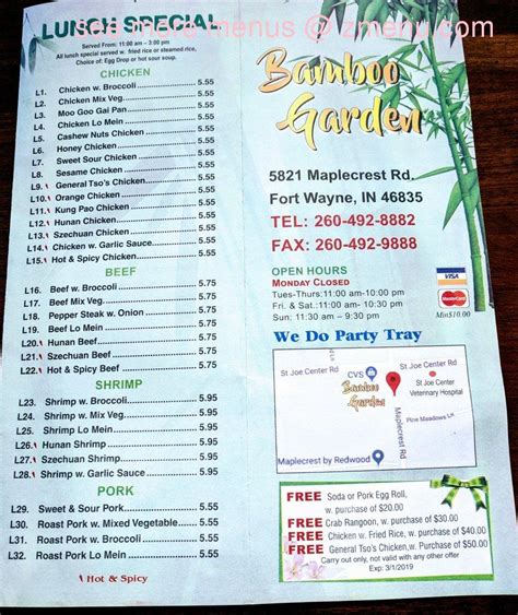 inches bamboo garden near me|inchin's bamboo garden menu.